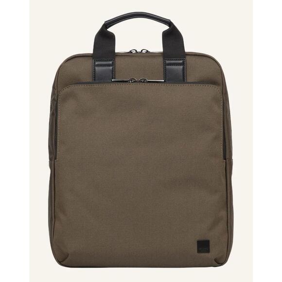 Knomo Brompton Classic Dale Tote Backpack 15in Brown - Picture 1 of 8